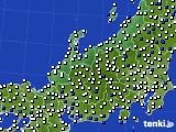 北陸地方のアメダス実況(風向・風速)(2022年03月12日)