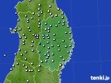 岩手県のアメダス実況(降水量)(2022年03月13日)