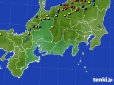 2022年03月13日の東海地方のアメダス(積雪深)