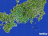 東海地方のアメダス実況(風向・風速)(2022年03月13日)