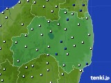福島県のアメダス実況(風向・風速)(2022年03月14日)