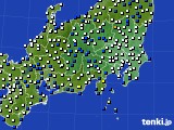 関東・甲信地方のアメダス実況(風向・風速)(2022年03月15日)