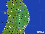 2022年03月15日の岩手県のアメダス(風向・風速)
