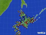 2022年03月21日の北海道地方のアメダス(日照時間)