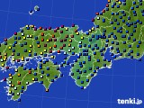 2022年03月22日の近畿地方のアメダス(日照時間)