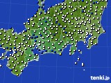 東海地方のアメダス実況(風向・風速)(2022年03月24日)
