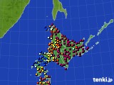 2022年03月25日の北海道地方のアメダス(日照時間)