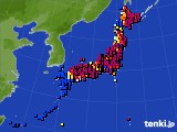 アメダス実況(日照時間)(2022年03月25日)