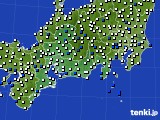 東海地方のアメダス実況(風向・風速)(2022年03月25日)