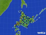 北海道地方のアメダス実況(積雪深)(2022年03月26日)