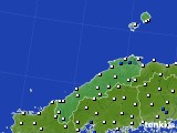 島根県のアメダス実況(風向・風速)(2022年03月27日)