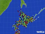 北海道地方のアメダス実況(日照時間)(2022年03月28日)