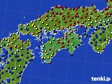 2022年03月28日の四国地方のアメダス(日照時間)