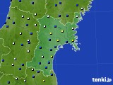 2022年03月28日の宮城県のアメダス(風向・風速)