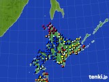 2022年03月30日の北海道地方のアメダス(日照時間)