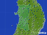 秋田県のアメダス実況(気温)(2022年03月31日)