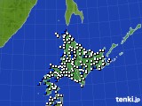 北海道地方のアメダス実況(風向・風速)(2022年03月31日)