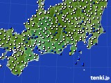 2022年03月31日の東海地方のアメダス(風向・風速)