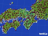 近畿地方のアメダス実況(日照時間)(2022年04月01日)