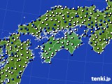 四国地方のアメダス実況(風向・風速)(2022年04月01日)