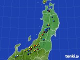 東北地方のアメダス実況(積雪深)(2022年04月02日)