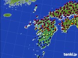 2022年04月02日の九州地方のアメダス(日照時間)