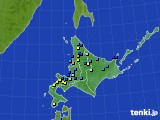 北海道地方のアメダス実況(積雪深)(2022年04月06日)