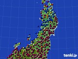 東北地方のアメダス実況(日照時間)(2022年04月06日)