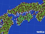 四国地方のアメダス実況(日照時間)(2022年04月06日)