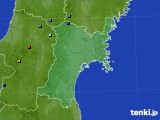 宮城県のアメダス実況(積雪深)(2022年04月07日)