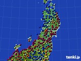 東北地方のアメダス実況(日照時間)(2022年04月07日)