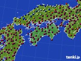 四国地方のアメダス実況(日照時間)(2022年04月07日)