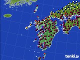 2022年04月07日の九州地方のアメダス(日照時間)