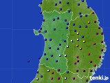 秋田県のアメダス実況(日照時間)(2022年04月07日)