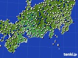 2022年04月07日の東海地方のアメダス(風向・風速)