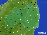福島県のアメダス実況(風向・風速)(2022年04月07日)