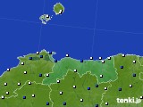 鳥取県のアメダス実況(風向・風速)(2022年04月07日)