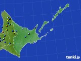 道東のアメダス実況(積雪深)(2022年04月08日)