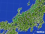 2022年04月08日の北陸地方のアメダス(風向・風速)