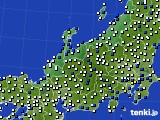 北陸地方のアメダス実況(風向・風速)(2022年04月09日)