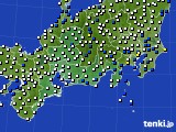 2022年04月09日の東海地方のアメダス(風向・風速)
