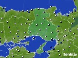 2022年04月09日の兵庫県のアメダス(風向・風速)