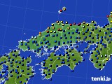 中国地方のアメダス実況(日照時間)(2022年04月11日)