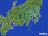 2022年04月11日の関東・甲信地方のアメダス(風向・風速)