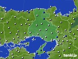 2022年04月11日の兵庫県のアメダス(風向・風速)