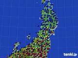 東北地方のアメダス実況(日照時間)(2022年04月13日)