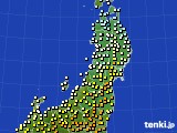 東北地方のアメダス実況(気温)(2022年04月13日)