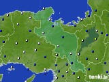 京都府のアメダス実況(風向・風速)(2022年04月16日)
