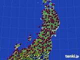 東北地方のアメダス実況(日照時間)(2022年04月17日)