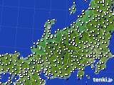 北陸地方のアメダス実況(風向・風速)(2022年04月17日)